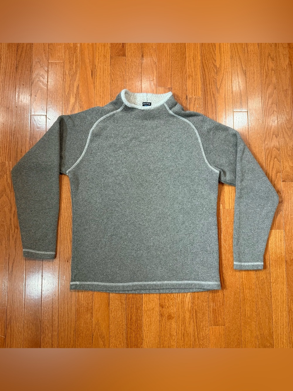 KUHL Women’s Large Alfpaca Sweater Fleece Sherpa Lined Mock Neck Gorpcore Y2K